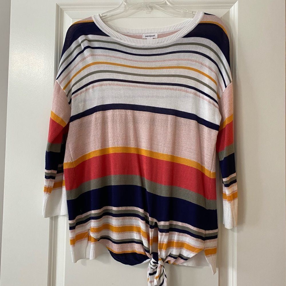Westport spring lightweight striped sweater
